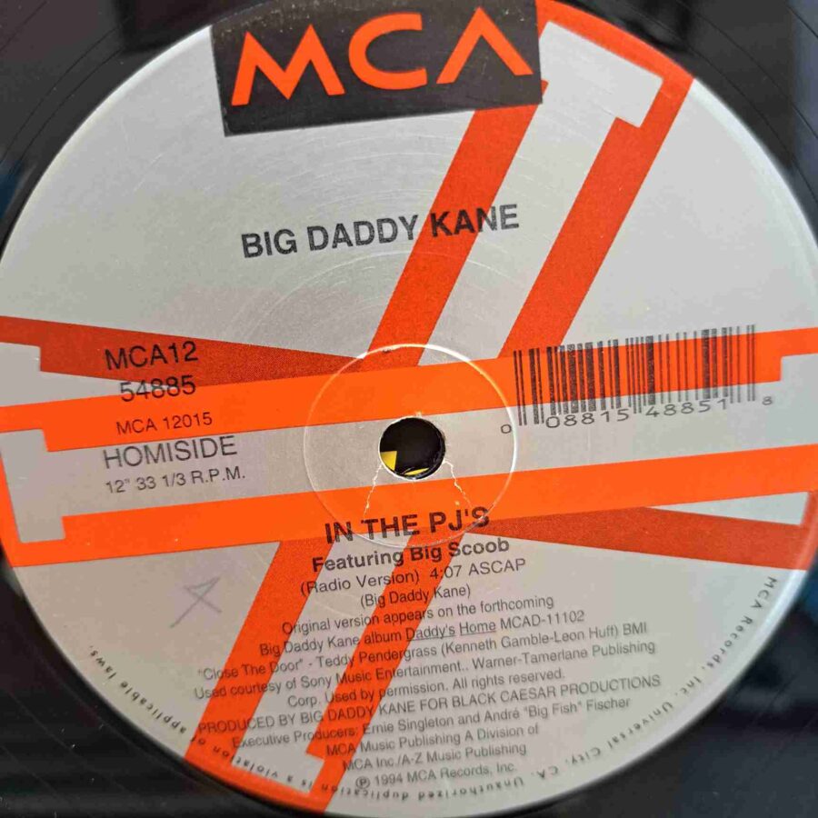 Big Daddy Kane – In The PJ's - Disc Vinil MAXI VG US