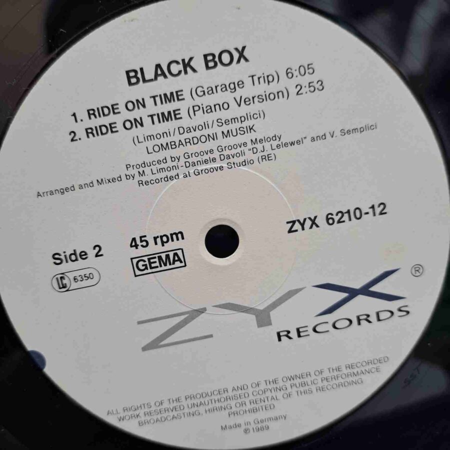 Black Box – Ride On Time SKU11 (1) Black Box – Ride On Time – Disc MAXI VG+
