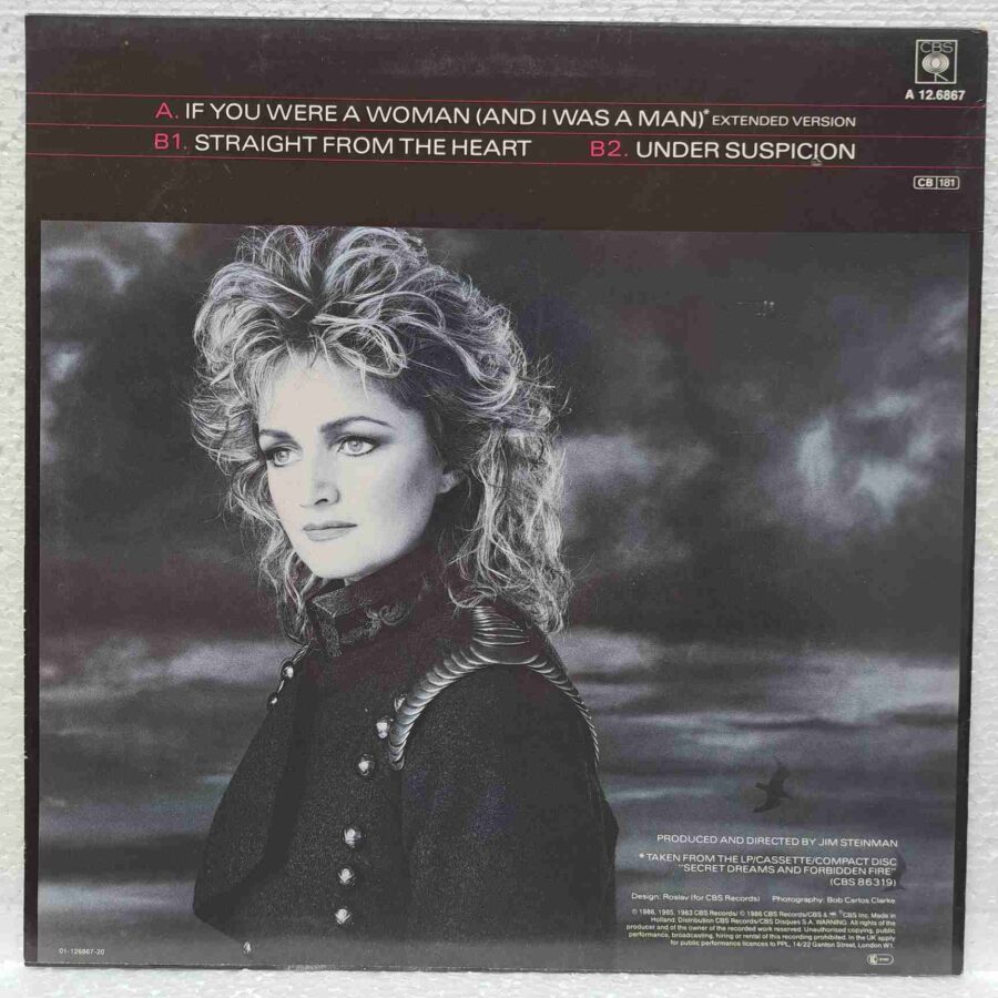 Bonnie Tyler – If You Were A Woman (And I Was A Man) – Disc Vinil MAXI 45 RPM VG VG+