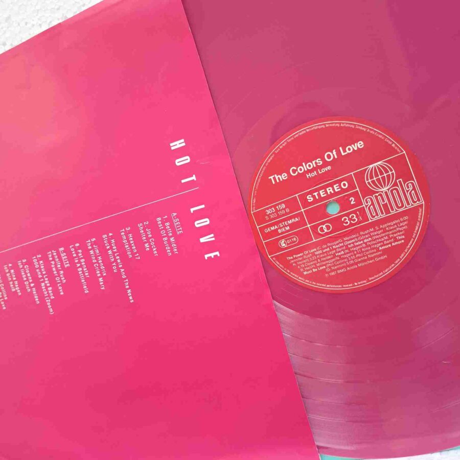 Colours Of Love - Box Set - Scorpions, Elvis Presley, Duran Duran, Tina Turner, James Brown, Joe Cocker - Disc Vinil 5LP VG+  Discuri Colorate