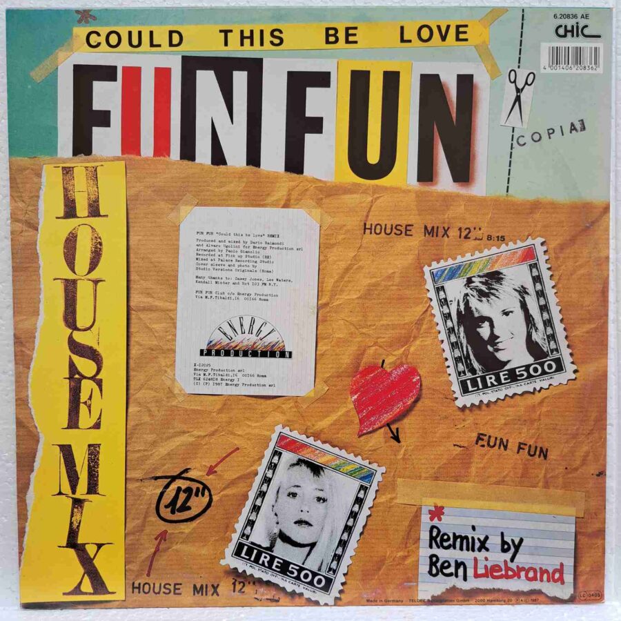 Fun Fun – Could This Be Love - Disc Vinil maxi single SKU8 (2) Fun Fun – Could This Be Love - Disc Vinil maxi single EX
