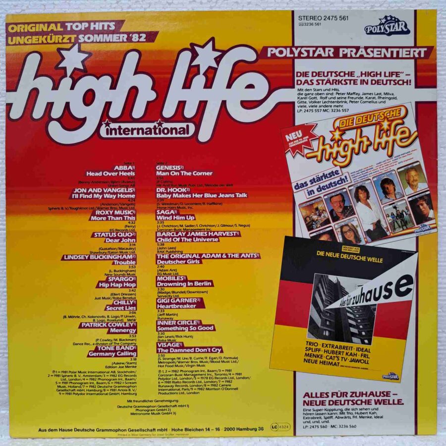 High Life (International) – Disc Vinil LP sku5 (2) High Life (International) – Disc Vinil LP VG VG+