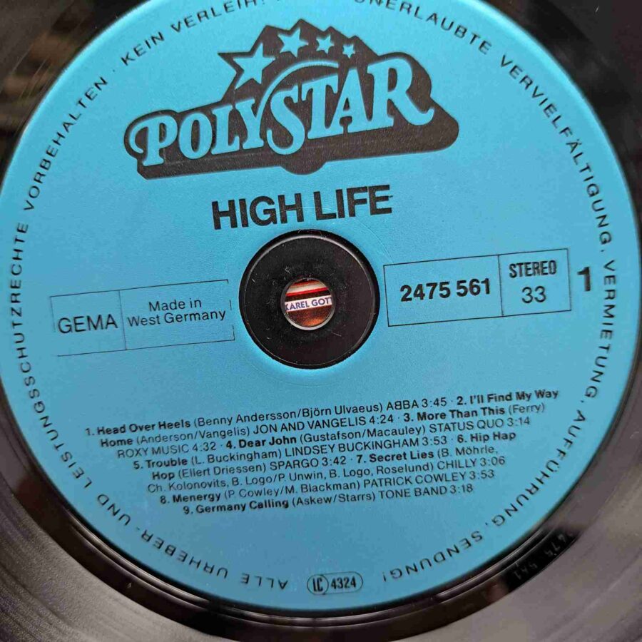 High Life (International) – Disc Vinil LP sku5 High Life (International) – Disc Vinil LP VG VG+