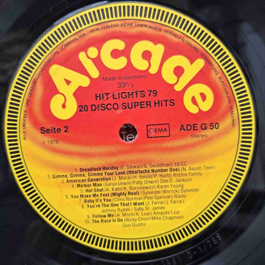 Hit Lights '79 – Boney M., Suzi Quatro, La Bionda, Smokie - Disc Vinil LP VG VG+