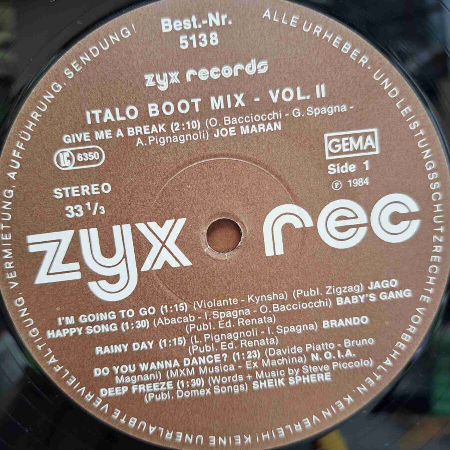 Italo Boot Mix Vol. 2 SKU2 (1) Italo Boot Mix Vol. 2 – Fun Fun, Radiorama, Savage, Eddy Huntington - Disc Vinil LP VG+
