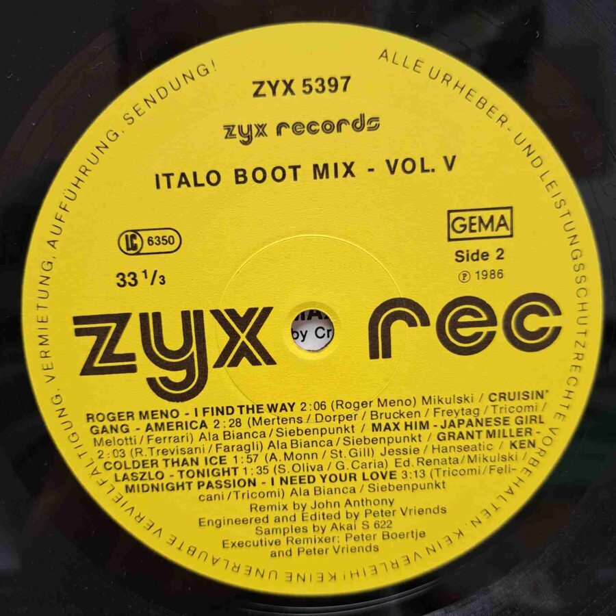 Italo Boot Mix Vol. 5 - Disc Vinil LP SKU8 Italo Boot Mix Vol. 5 - Disc Vinil LP EX (copie)