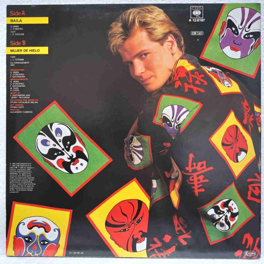 Ivan  – Baila  - Disc Vinil Maxi Single  EX
