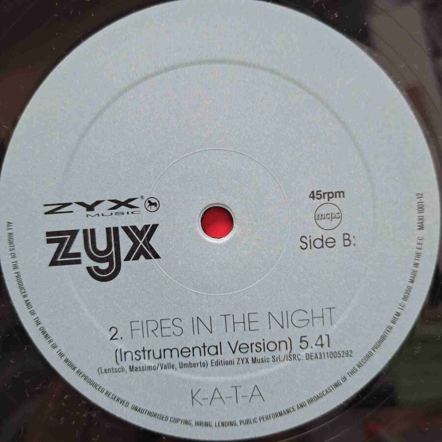 K-A-T-A – Fires In The Night - Disc Vinil Maxi Single sku8 K-A-T-A – Fires In The Night - Disc Vinil Maxi Single EX