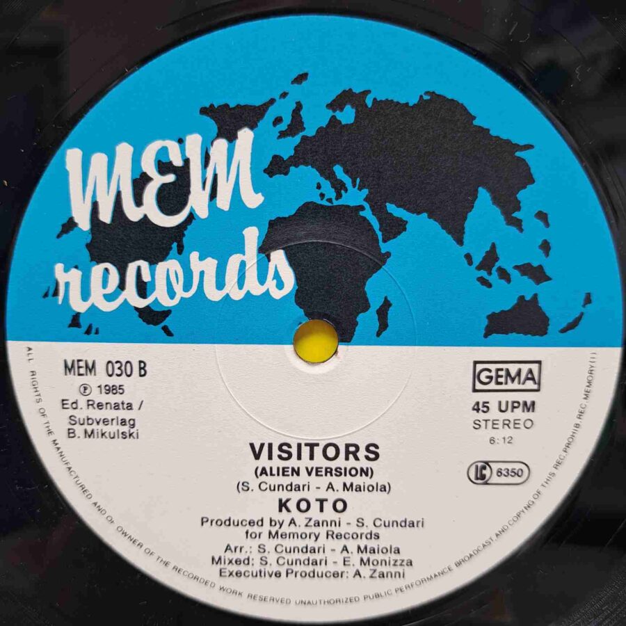 Koto ‎– Visitors  - Disc Vinil Maxi Single EX