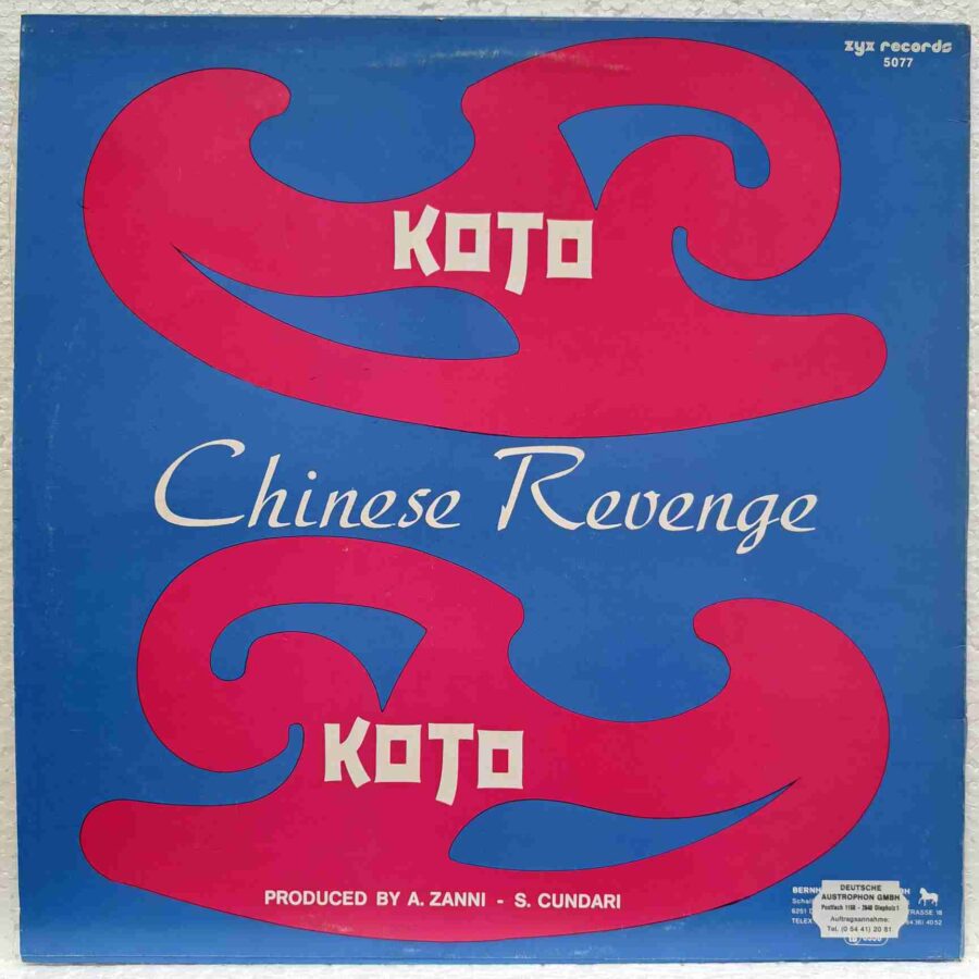 Koto – Chinese Revenge - Disc Vinil Maxi Single EX sku8 (2) Koto – Chinese Revenge - Disc Vinil Maxi Single EX