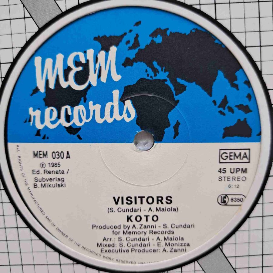 Koto – Visitors  - Disc Vinil Maxi Single EX