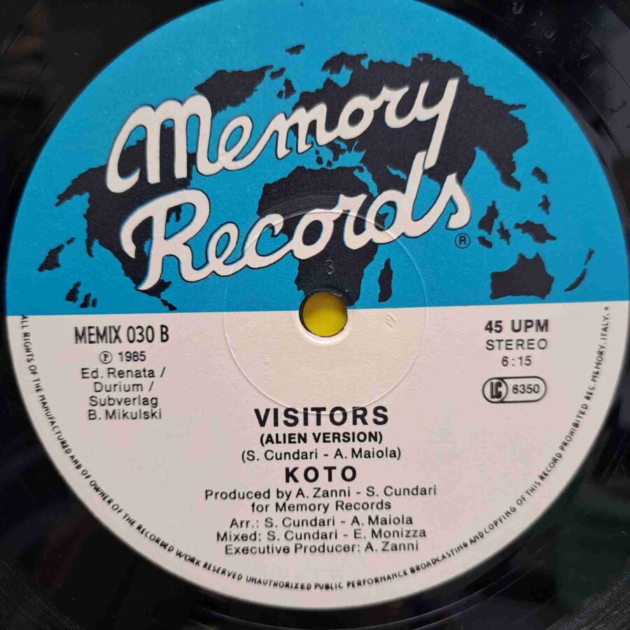 Koto – Visitors - Disc Vinil Maxi Single  EX