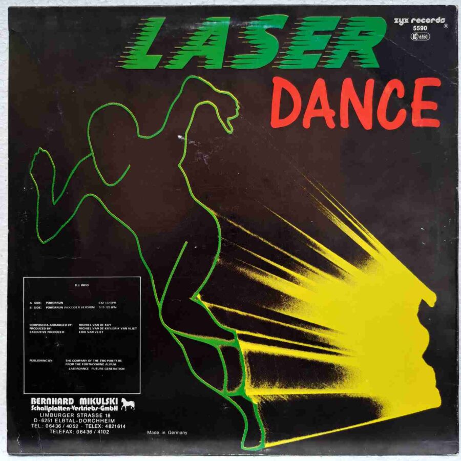 Laser Dance – Power Run  - Disc Vinil Maxi Single  EX (copie)