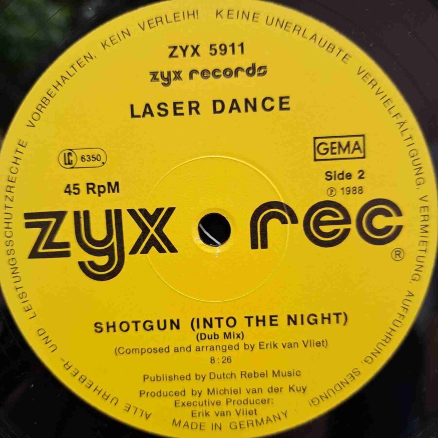 Laser Dance – Shotgun (Into The Night) - Disc Vinil LP maxi single  EX