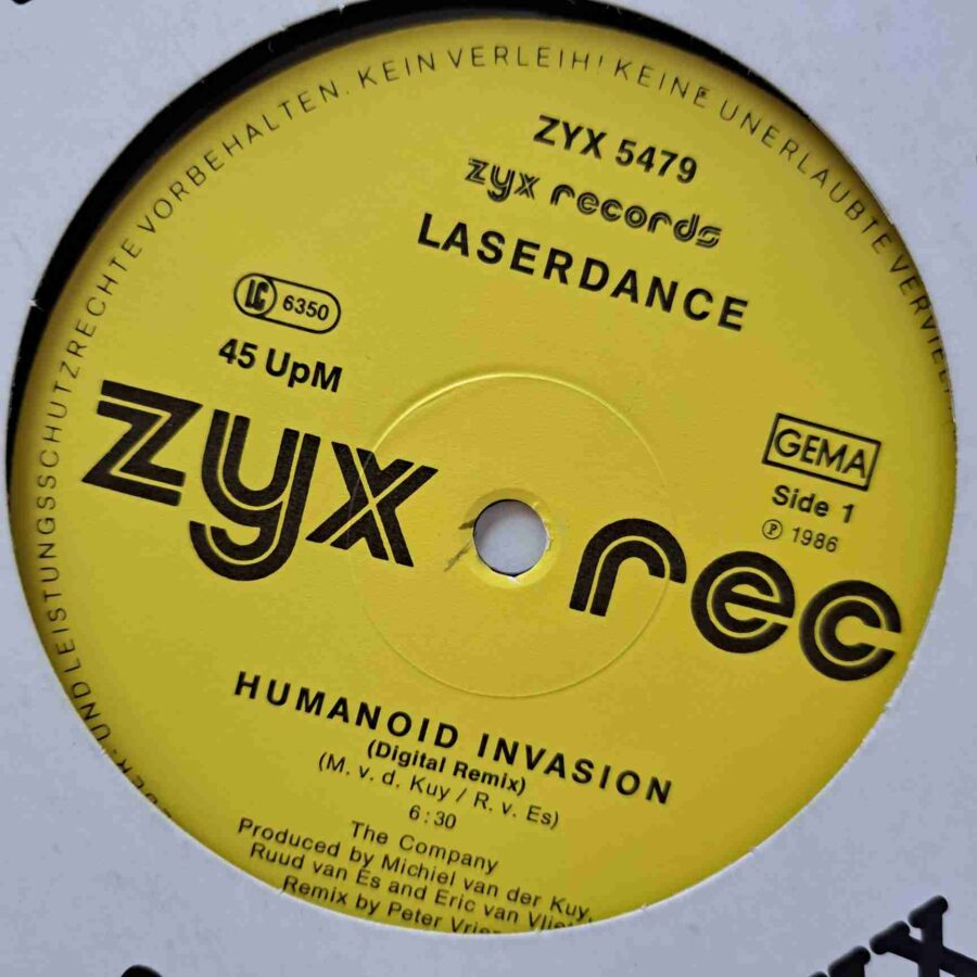 Laserdance – Humanoid Invasion (Digital Remix) - Disc Vinil Maxi Single sku8 Laserdance – Humanoid Invasion (Digital Remix) - Disc Vinil Maxi Single EX