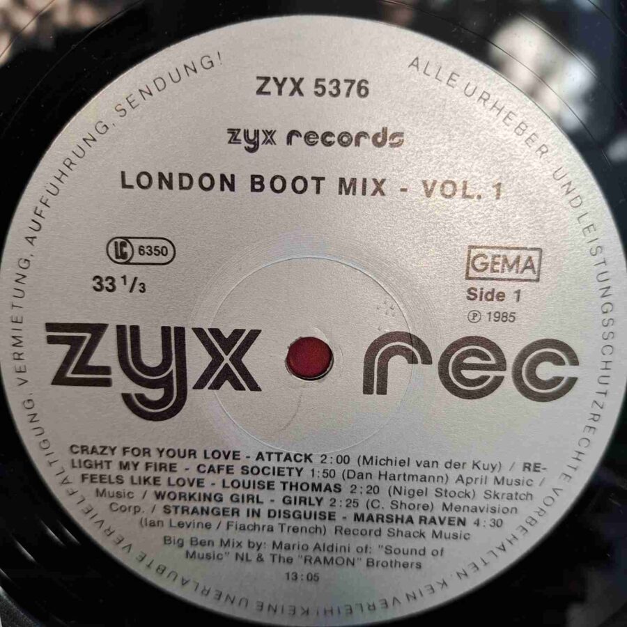 London Boot Mix Vol. 1 - Disc Vinil LP sku8 London Boot Mix Vol. 1 - Disc Vinil LP EX