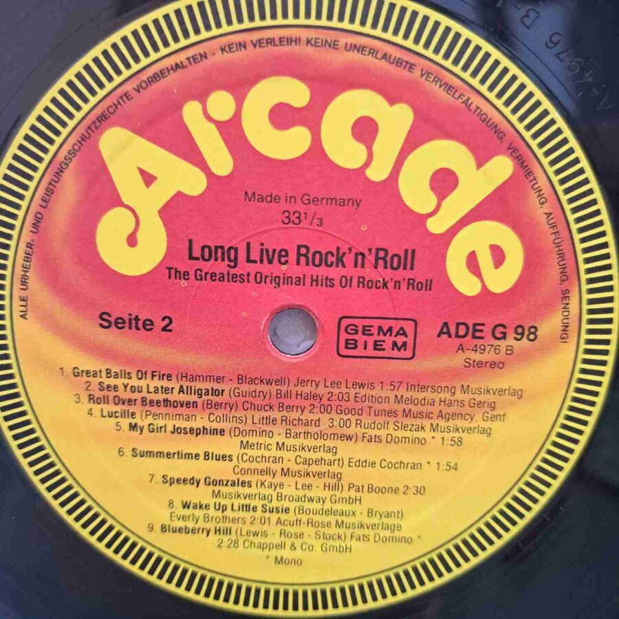 Long Live Rock'n Roll - The Greatest Original Hits Of Rock'n Roll – Disc Vinil LP VG VG+ sku5 Long Live Rock'n Roll - The Greatest Original Hits Of Rock'n Roll – Disc Vinil LP VG VG+