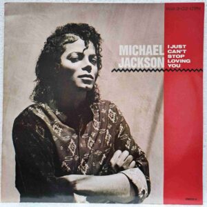 Michael Jackson – I Just Can't Stop Loving You SKU1 (3) Michael Jackson – I Just Can't Stop Loving You – Disc Vinil MAXI 45 RPM VG VG, puțin deformat