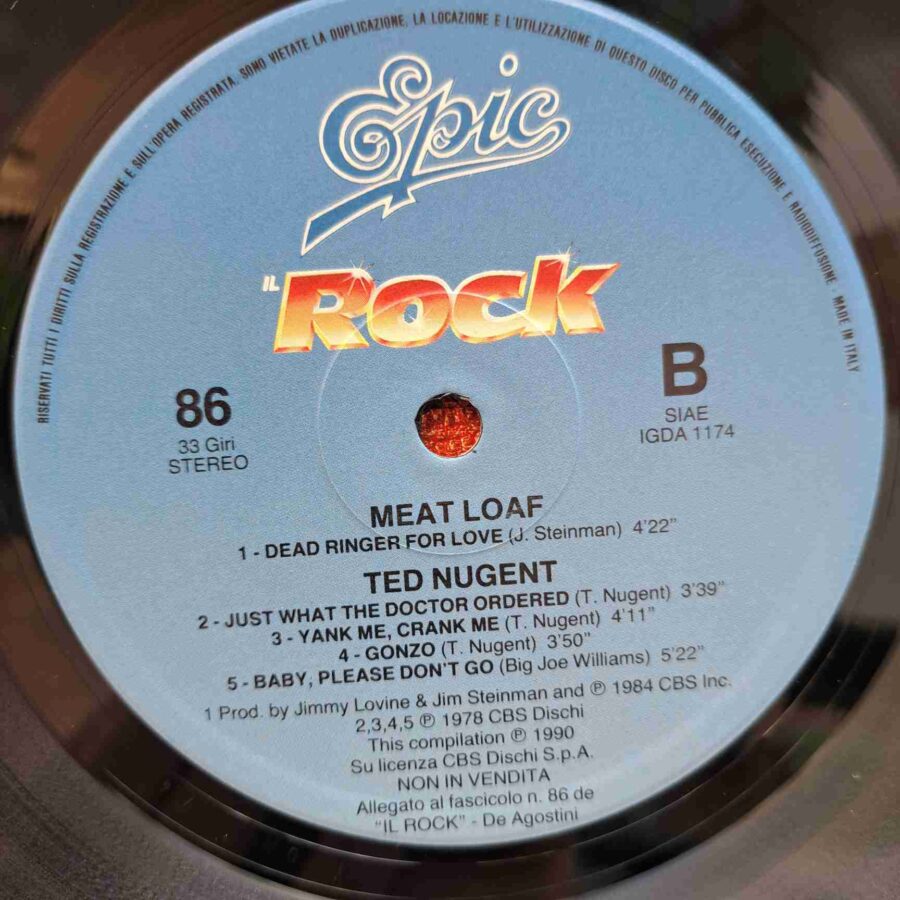 Molly Hatchet / Meat Loaf / Ted Nugent – Disc Vinil LP VG+