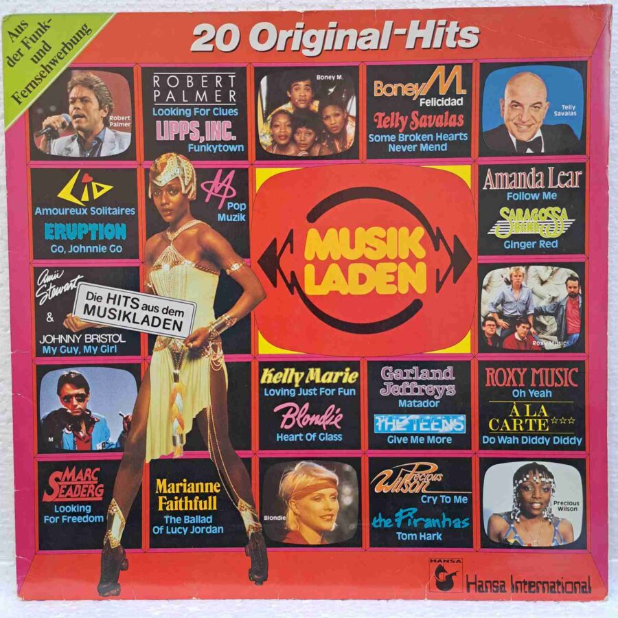 Musikladen - 20 Original Hits SKU11 (2) Musikladen - 20 Original Hits - Boney M, Amanda Lear, Blondie, Roxy Music, Saragossa Band - Disc Vinil LP VG+