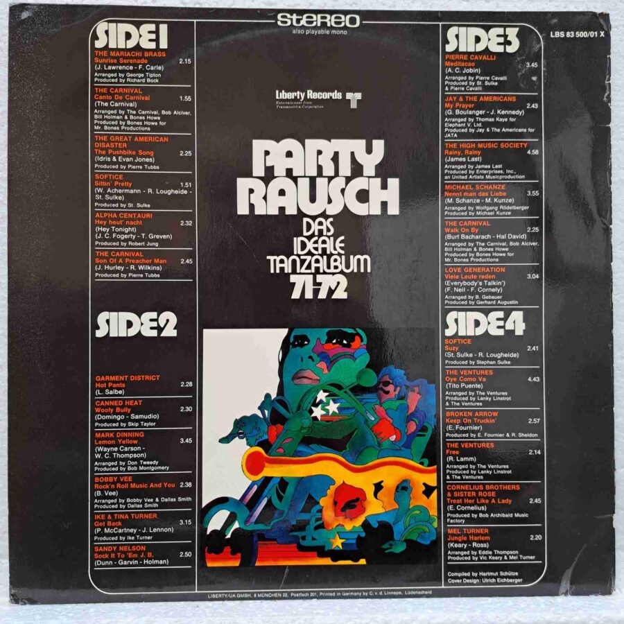 Partyrausch 71/72 – The Carnival, Ike & Tina Turner, Garment District, The Ventures - Disc Vinil 2LP VG+