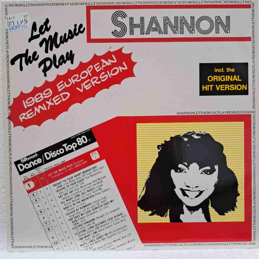 Shannon – Let The Music Play (1989 European Remixed Version) - Disc Vinil Maxi Single sku8 (3) Shannon – Let The Music Play (1989 European Remixed Version) - Disc Vinil Maxi Single EX (copie)