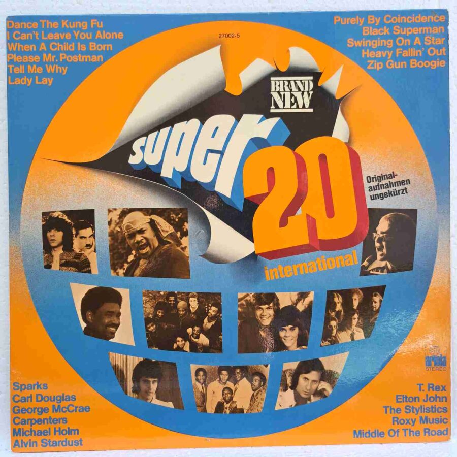 Super 20 International – Roxy Music, Sparks, Michael Holm, T. Rex, Alvin Stardust - Disc Vinil VG+