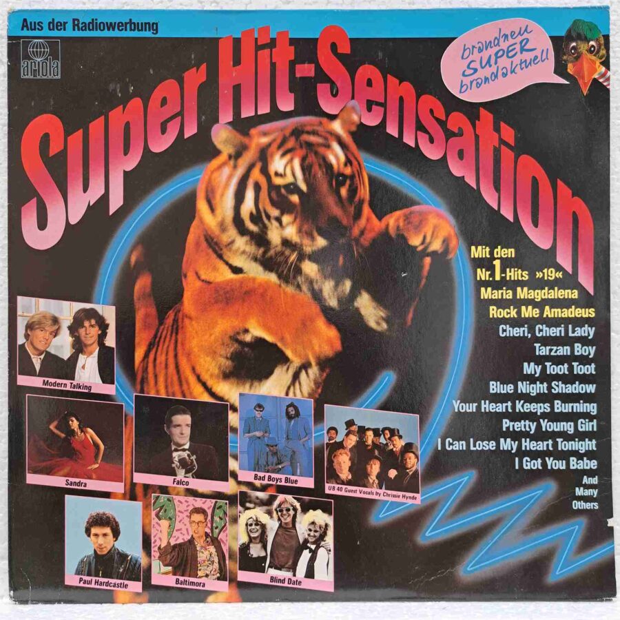 Super Hit-Sensation SKU1 (2) Super Hit-Sensation – Modern Talking, C.C. Catch, Bad Boys Blue, Marillion, Boney M. - Disc Vinil LP VG+