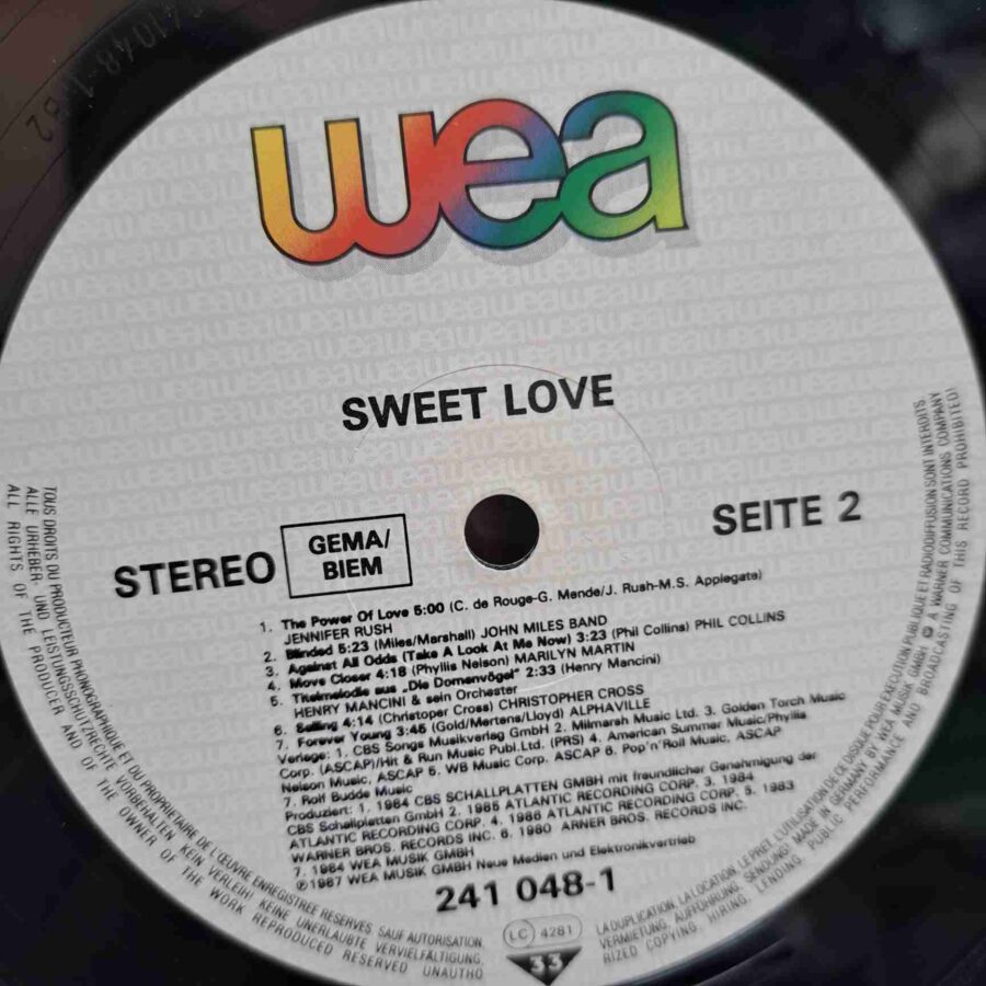 Sweet Love – Chicago, a-ha, Alphaville, Phil Collins, Jennifer Rush, Prince & The Revolution - Disc Vinil LP VG+