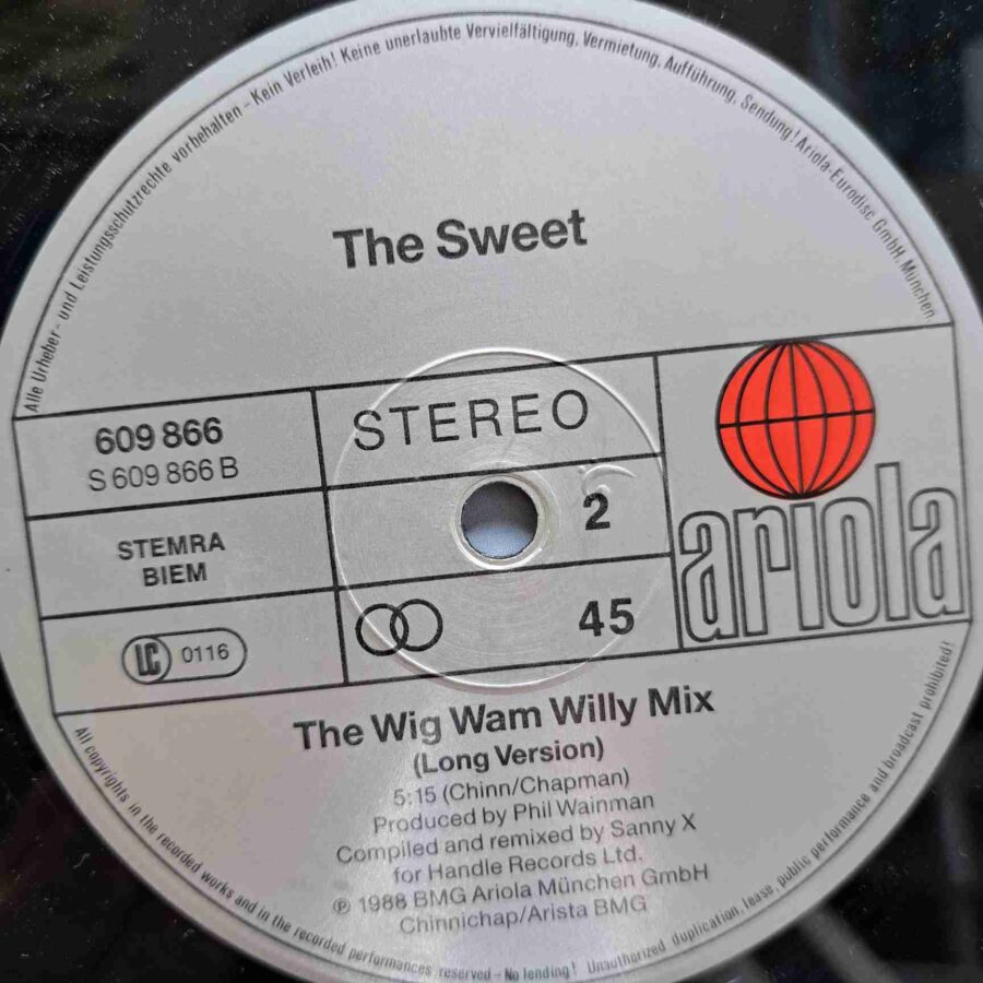 Sweet – It's It's The Sweet Mix – Disc Vinil MAXI VG+ sku11 Sweet – It's It's The Sweet Mix – Disc Vinil MAXI VG+