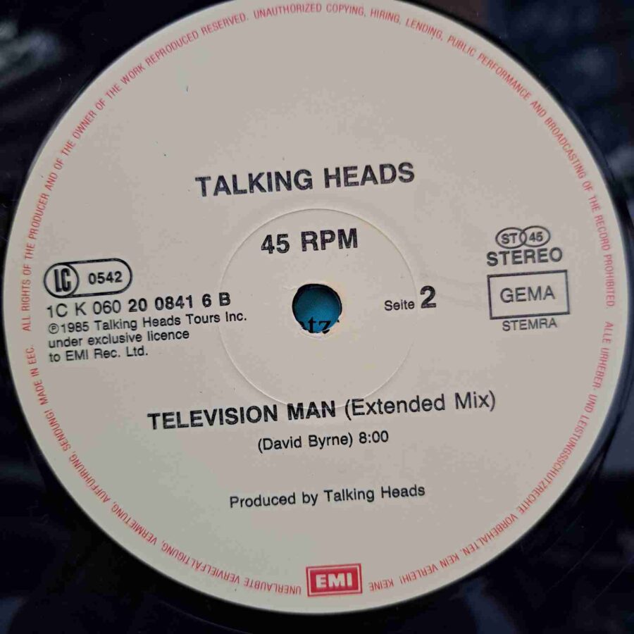 Talking Heads – Road To Nowhere SKU3 (1) Talking Heads – Road To Nowhere - Disc Vinil MAXI 45 RPM VG