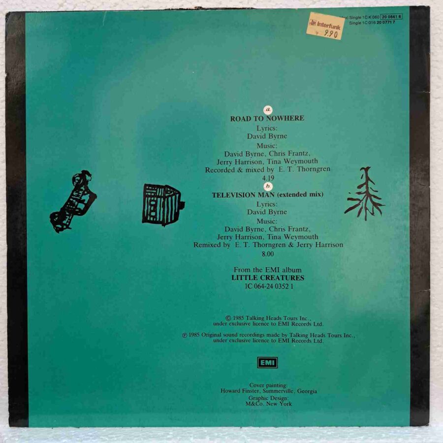 Talking Heads – Road To Nowhere SKU3 (3) Talking Heads – Road To Nowhere - Disc Vinil MAXI 45 RPM VG