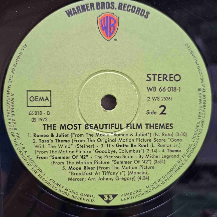 The Most Beautiful Film Themes SKU3 (1) The Most Beautiful Film Themes - Liberace, Michel Legrand, Quincy Jones, Frank Sinatra - Disc Vinil 2LP VG