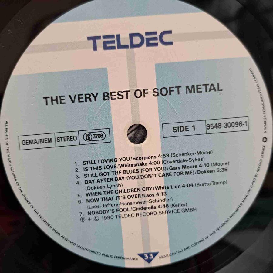 The Very Best Of Soft Metal SKU3 (1) The Very Best Of Soft Metal – Scorpions, Europe, Whitesnake, Gary Moore, Mötley Crüe - Disc Vinil LP VG