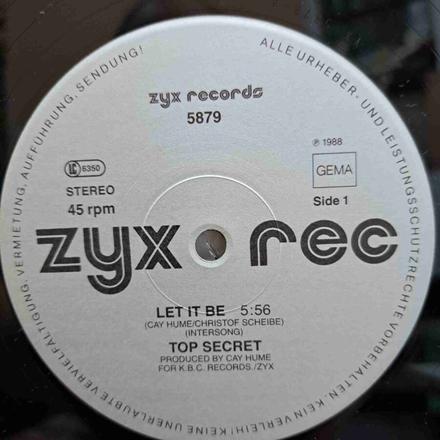Top Secret – Let It Be - Disc Vinil Maxi Single sku8 Top Secret – Let It Be - Disc Vinil Maxi Single EX