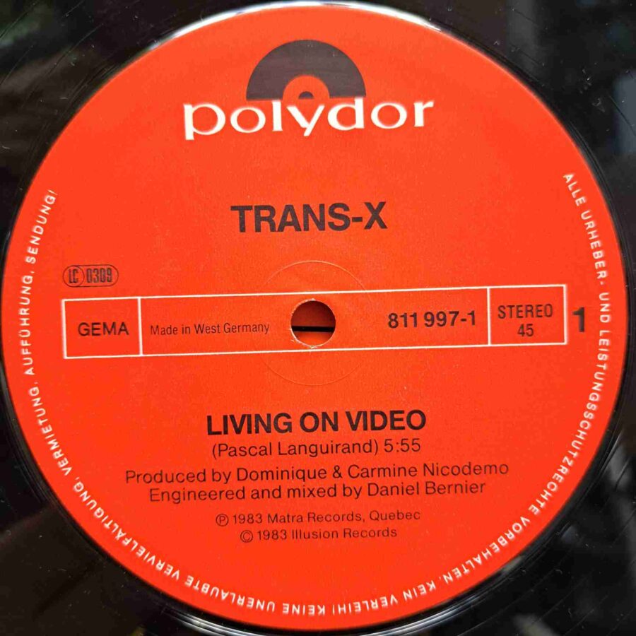 Trans-X – Living On Video Digital World – Disc Vinil MAXI VG+ sku11 Trans-X – Living On Video / Digital World – Disc Vinil MAXI VG+