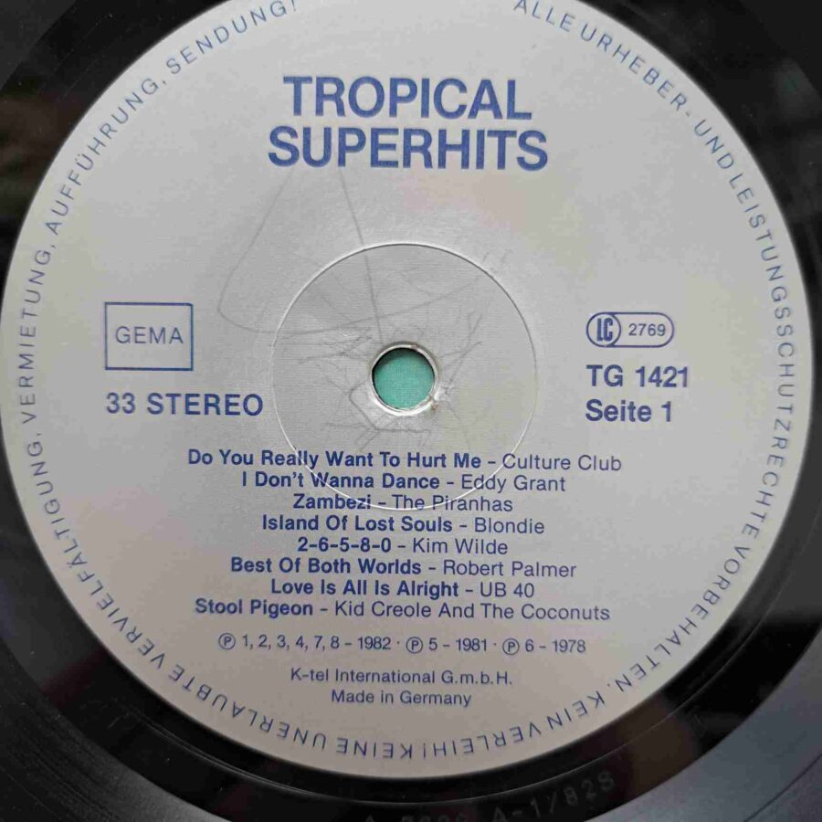 Tropical Super Hits – Disc Vinil LP sku5 Tropical Super Hits – Disc Vinil LP VG VG+