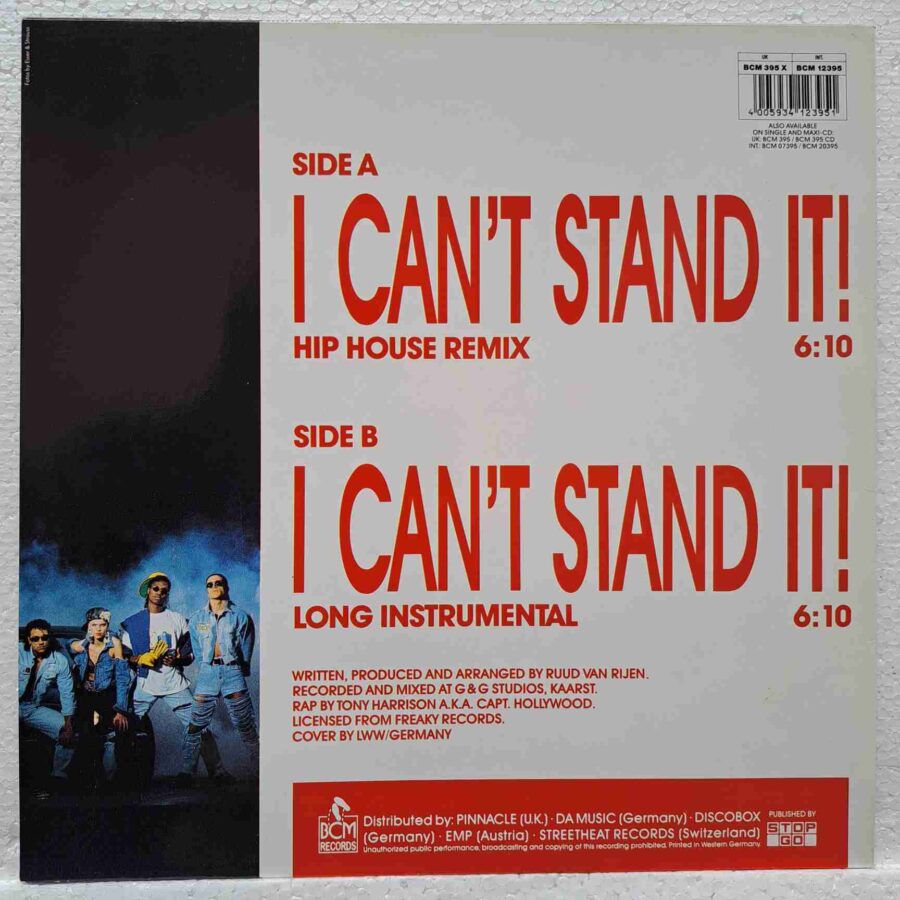 Twenty 4 Seven Featuring Capt. Hollywood – I Can't Stand It! SKU13 (3) Twenty 4 Seven Featuring Capt. Hollywood – I Can't Stand It!- Disc VINIL MAXI 45 RPM VG+