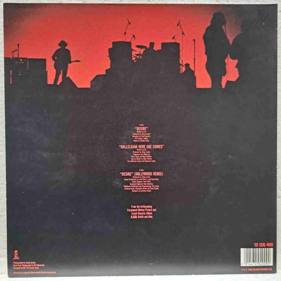U2 – Desire - Disc Vinil MAXI 45 RPM EX UK