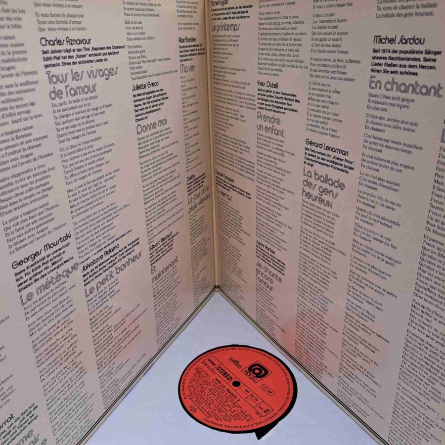 Vive La France SKU3 (1) Vive La France – Edith Piaf, Georges Moustaki, Yves Duteil, Michel Fugain, Dalida - Disc Vinil LP VG