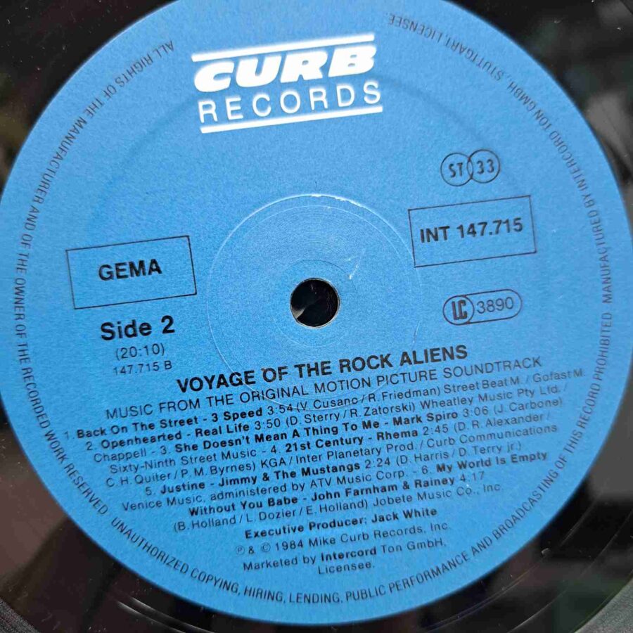 Voyage Of The Rock Aliens SKU2 (1) Voyage Of The Rock Aliens – Pia Zadora, Real Life, Rhema, Jimmy and the Mustangs - Disc Vinil LP VG+