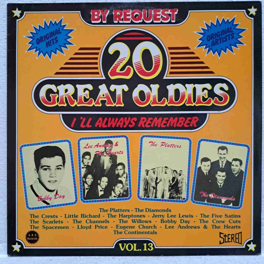 20 Great Oldies Vol.13 (1983) SKU12 20 Great Oldies - I'll Always Remember Vol.13 - Bobby Day, The Diamonds, The Willows, The Continentals - Disc VINIL LP VG VG+
