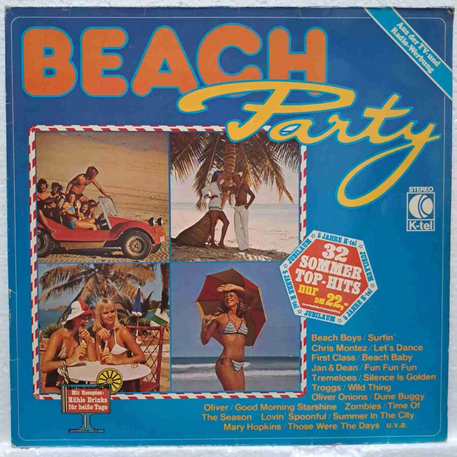 Beach Party SKU1 (2) Beach Party - The Beach Boys, Jan & Dean, The Zombies, Del Shannon, The Lovin' - Disc VINIL 2LP VG VG+