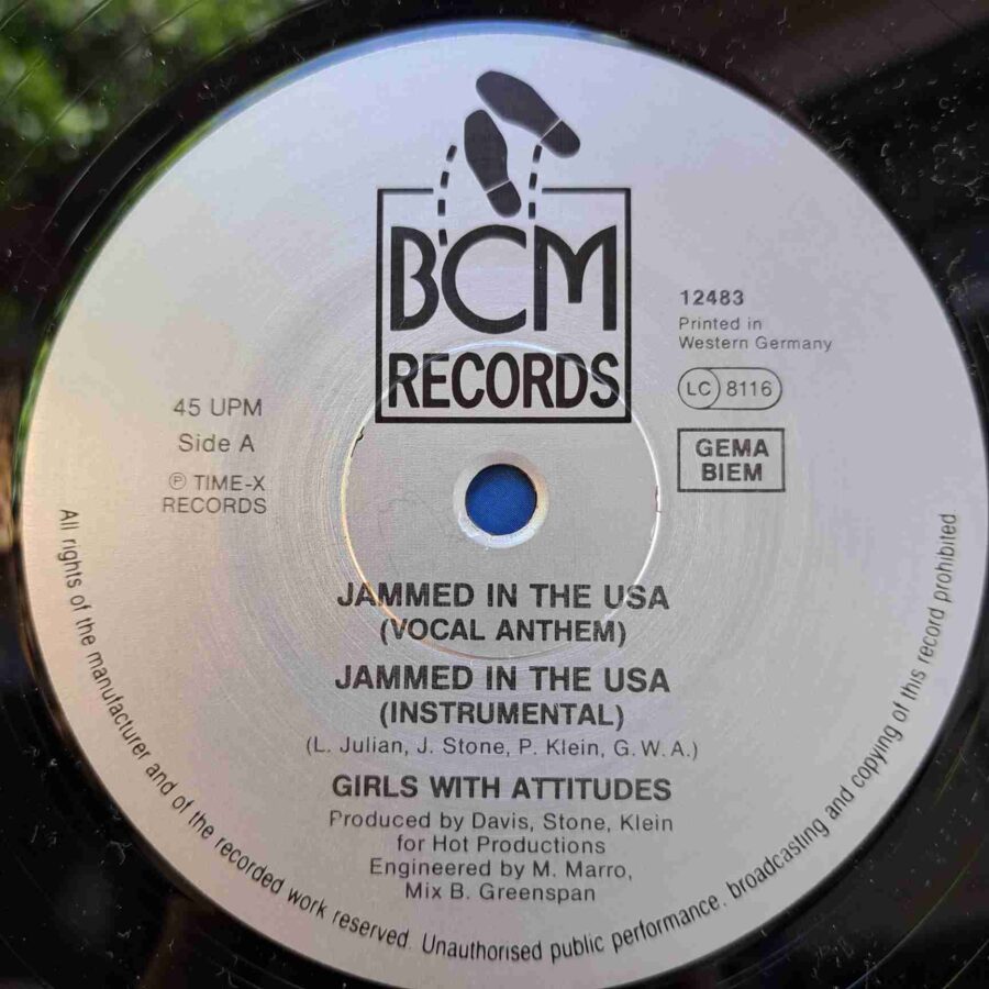 Girls With Attitudes – Jammed In The USA SKU4 (1) Girls With Attitudes – Jammed In The USA - Disc VINIL MAXI 45 RPM VG+