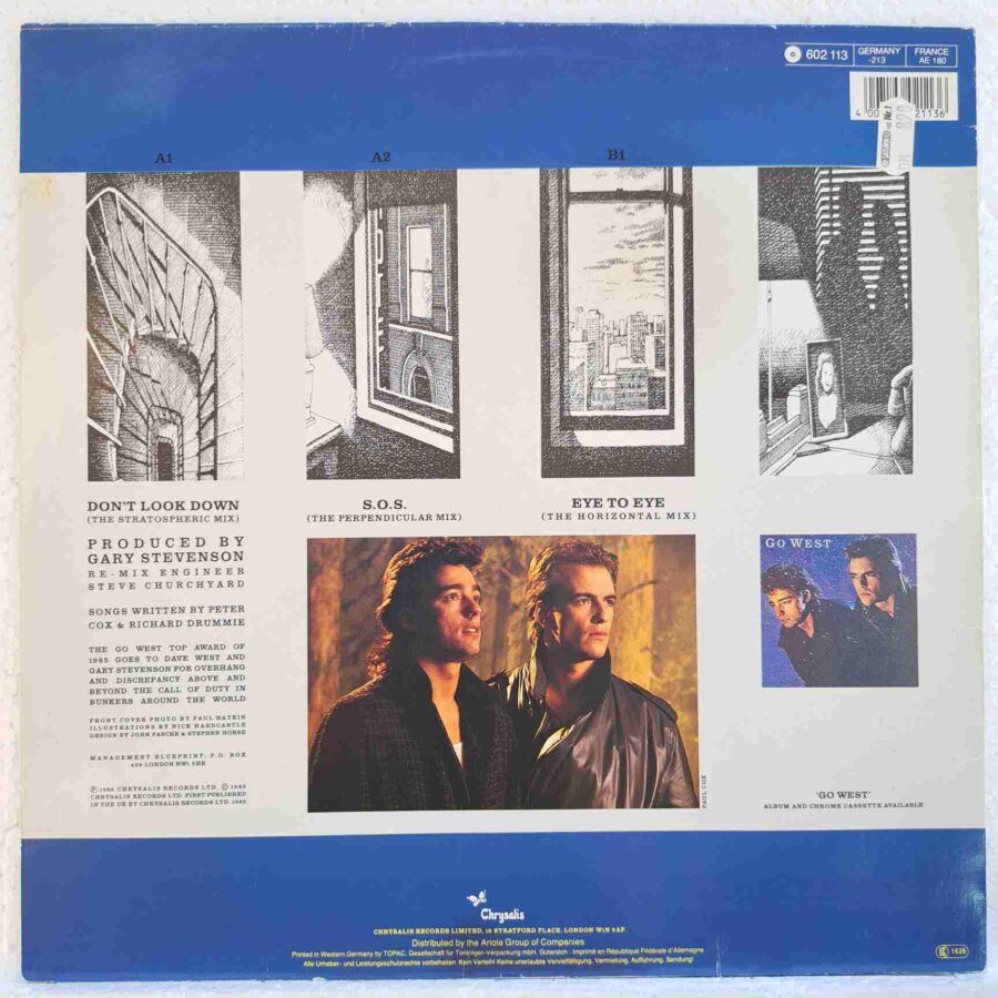 Go West – Don't Look Down (The Stratospheric Mix) - Disc VINIL MAXI 45 RPM VG+