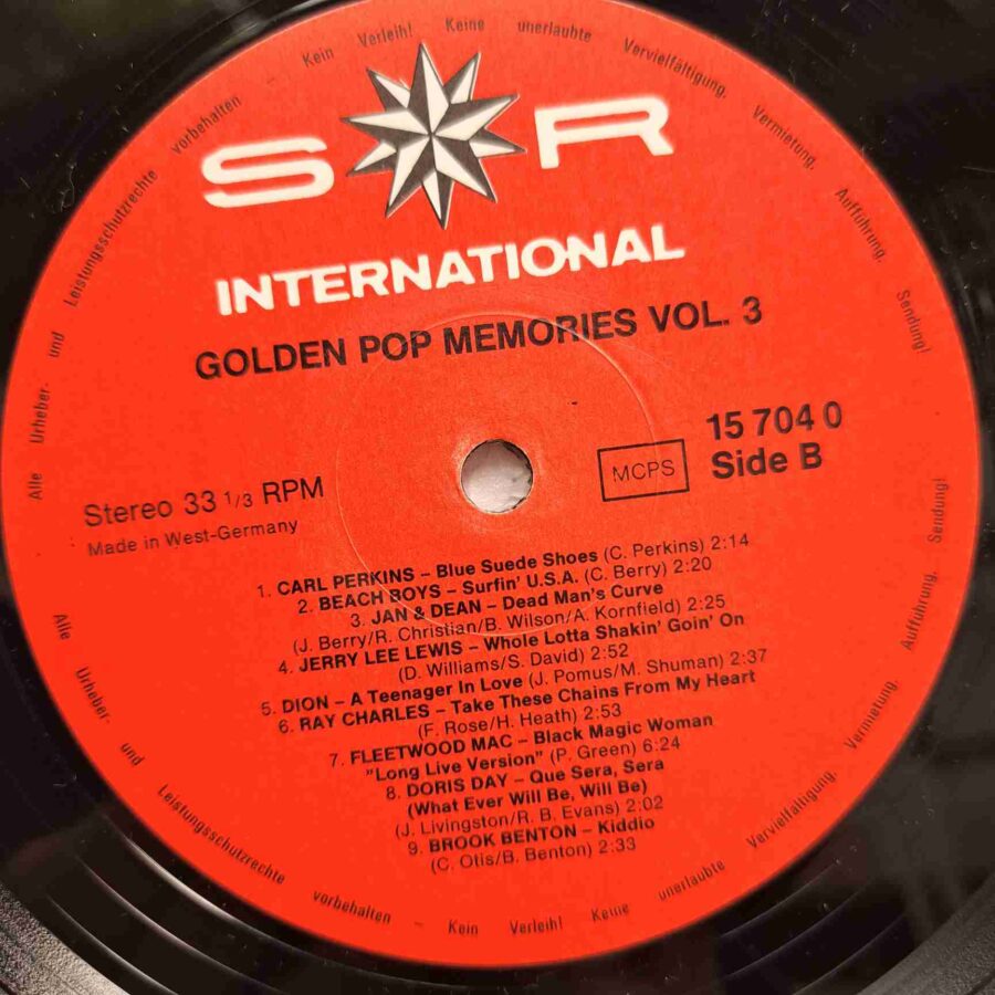 Golden Pop Memories SKU13 (1) Golden Pop Memories - Dionne Warwick, Ray Charles, Chuck Berry, Fleetwood Mac - Disc VINIL 3LP VG+ UK