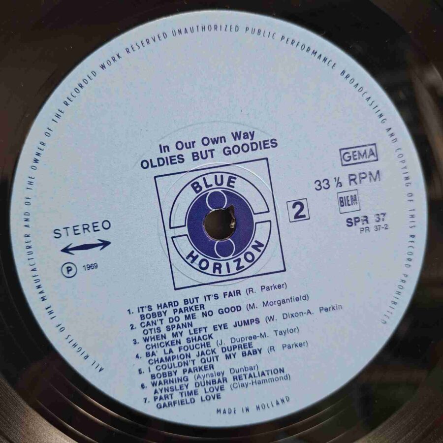 In Our Own Way Oldies But Goodies SKU13 (1) In Our Own Way / Oldies But Goodies - Chicken Shack, Otis Spann, Champion Jack Dupree - Disc VINIL LP VG+