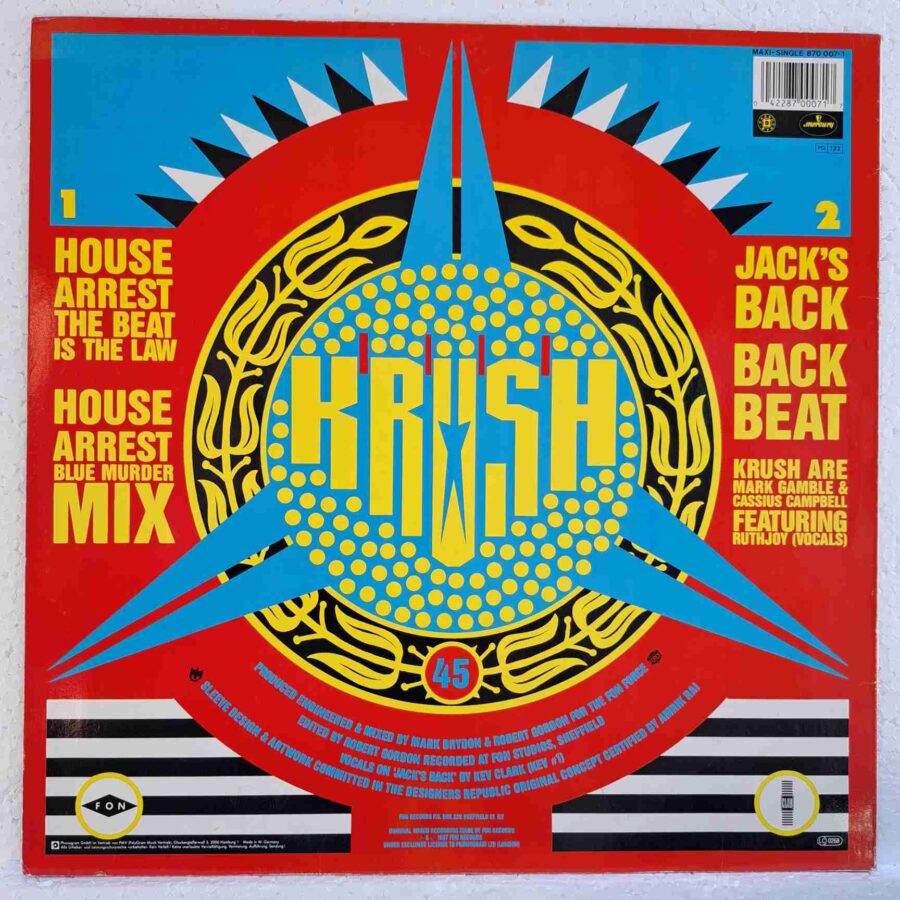 Krush – House Arrest SKU4 (3) Krush – House Arrest - Disc VINIL MAXI 45 RPM VG+