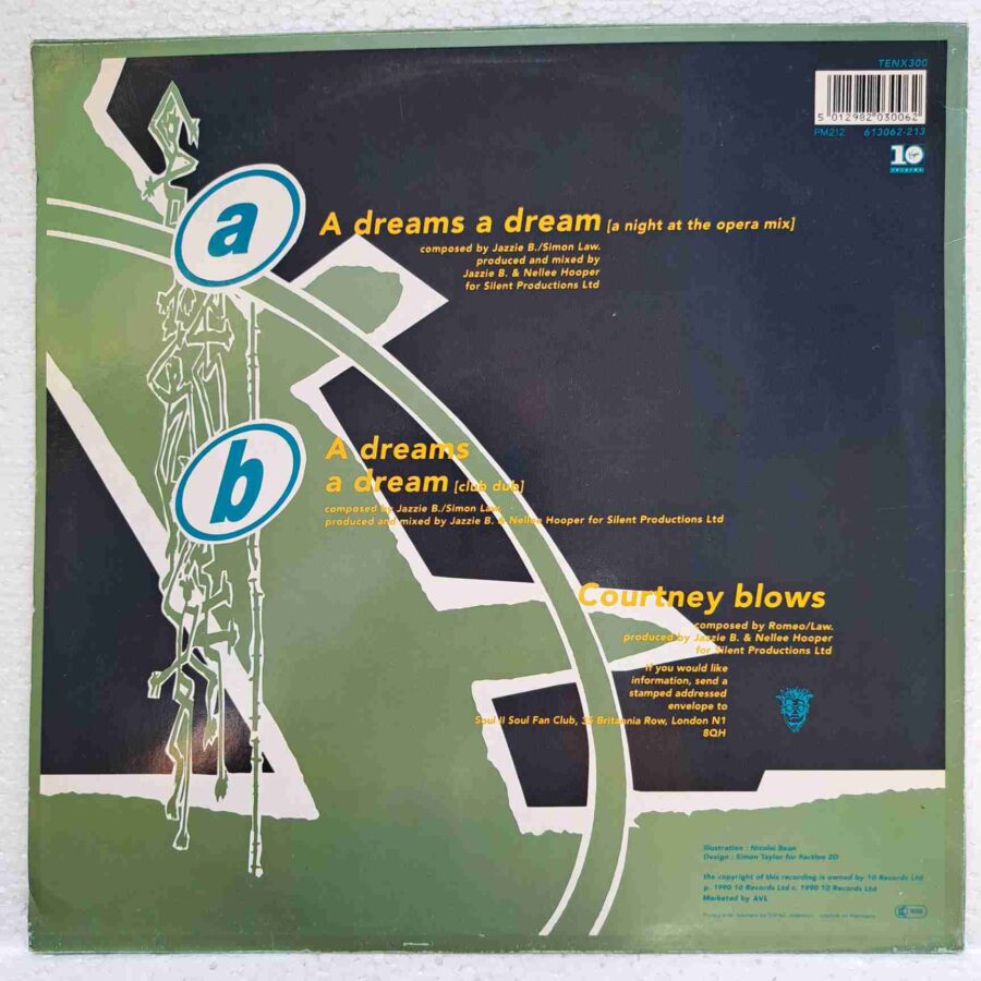 Soul II Soul – A Dreams A Dream SKU13 (3) Soul II Soul – A Dreams A Dream - Disc VINIL MAXI 45 RPM VG+