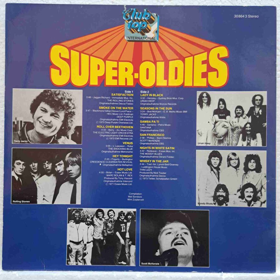 Super-Oldies SKU1 (3) Club Top Super-Oldies - The Rolling Stones, Deep Purple, Santana, T. Rex, CCR - Disc VINIL LP VG VG+